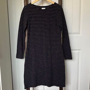 Garnet Hill 100% Striped Cotton Dress, S, Excell.